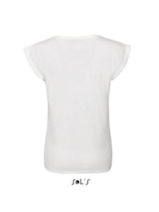 Melba | T Shirt publicitaire pour femme Blanc 1