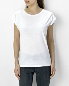 Melba | T Shirt publicitaire pour femme Blanc 3