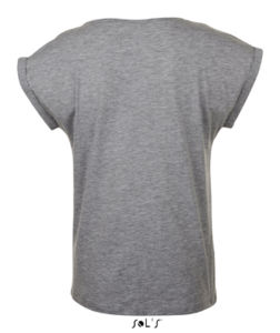 Melba | T Shirt publicitaire pour femme Gris mélangé 2