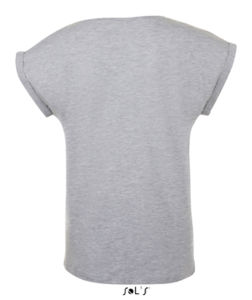 Melba | T Shirt publicitaire pour femme Gris mélangé 3