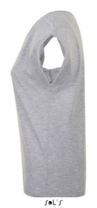 Melba | T Shirt publicitaire pour femme Gris mélangé 5