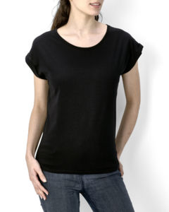 Melba | T Shirt publicitaire pour femme Noir 3
