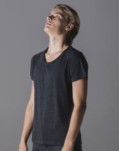 Merapu | T Shirt publicitaire pour homme Charbon Gris mélangé 2