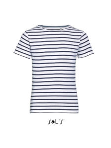 Miles Kids | T Shirt publicitaire pour enfant Blanc Marine
