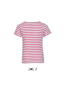 Miles Kids | T Shirt publicitaire pour enfant Blanc Rouge 1