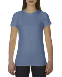 Milori | T Shirt publicitaire pour femme Bleu Jean 1