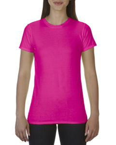 Milori | T Shirt publicitaire pour femme Rose Fluo 1