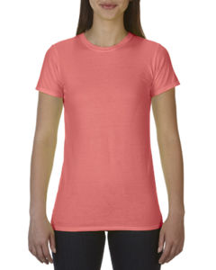 Milori | T Shirt publicitaire pour femme Rouge fluo Orange 1