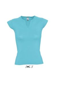 Mint | T Shirt publicitaire pour femme Bleu Atoll