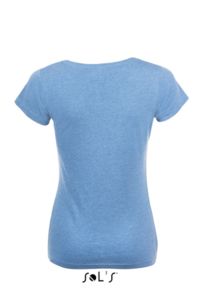Mixed Women | T Shirt publicitaire pour femme Bleu chiné 2