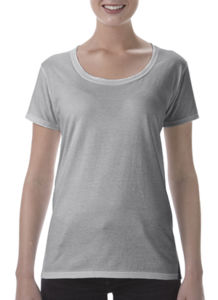 Mufiqi | T Shirt publicitaire pour femme Gris 1