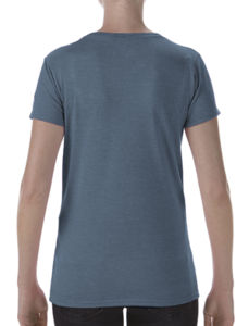 Mufiqi | T Shirt publicitaire pour femme Marine chiné