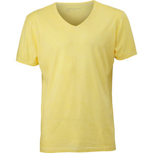 Noho | T Shirt publicitaire pour homme Jaune