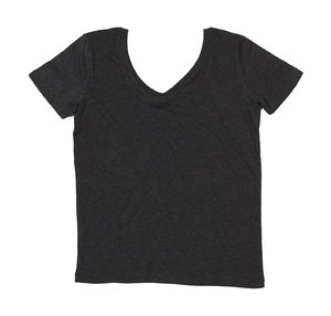 Paguho | T Shirt publicitaire pour femme Charbon Gris mélangé