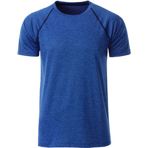 Piba | T Shirt publicitaire pour homme Bleu Mélangé Marine