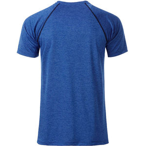 Piba | T Shirt publicitaire pour homme Bleu Mélangé Marine 1