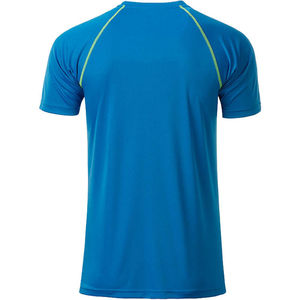 Piba | T Shirt publicitaire pour homme Bleu vif Jaune Vif 1