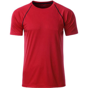 Piba | T Shirt publicitaire pour homme Rouge Noir