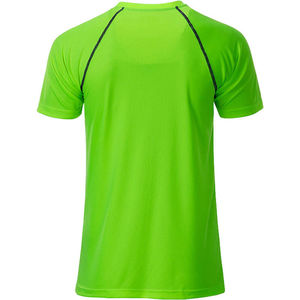 Piba | T Shirt publicitaire pour homme Vert vif Noir 1