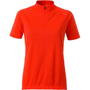 Qixi | T Shirt publicitaire pour femme Orange Vif 1