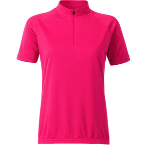 Qixi | T Shirt publicitaire pour femme Rose Vif