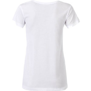 Qybu | T Shirt publicitaire pour femme Blanc 1