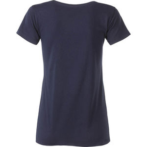 Qybu | T Shirt publicitaire pour femme Marine 1