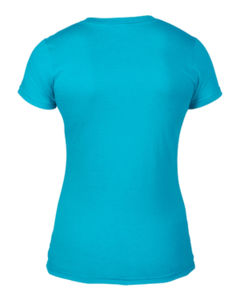 Qysoo | T Shirt publicitaire pour femme Bleu Caraibe 3