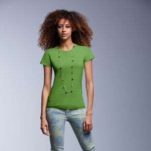 Qysoo | T Shirt publicitaire pour femme Lime Neon 2