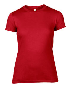 Qysoo | T Shirt publicitaire pour femme Rouge 1