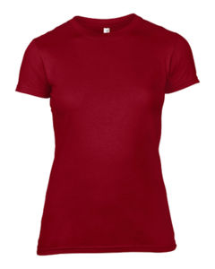 Qysoo | T Shirt publicitaire pour femme Rouge chiné 1