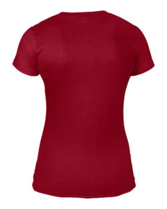 Qysoo | T Shirt publicitaire pour femme Rouge chiné 3