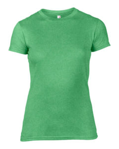 Qysoo | T Shirt publicitaire pour femme Vert chiné 1