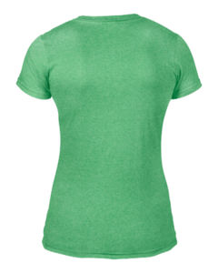 Qysoo | T Shirt publicitaire pour femme Vert chiné 3