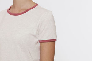 Returns | T Shirt publicitaire pour femme Gris/Crème chiné 6