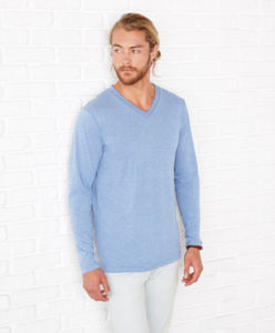 Rudo | T Shirt publicitaire pour homme Bleu Mélangé 2