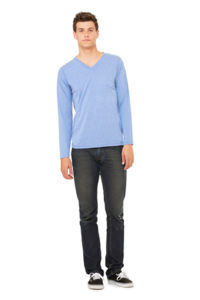 Rudo | T Shirt publicitaire pour homme Bleu Mélangé 3