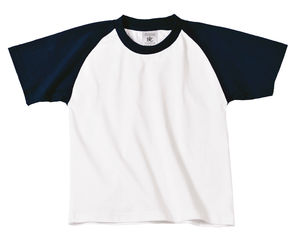 Safo | T Shirt publicitaire pour enfant Blanc Marine 1
