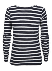 Sails | T Shirt publicitaire pour femme Blanc Bleu marine 12
