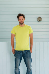 Slim T | T Shirt publicitaire pour homme Vert citron 1