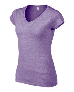 Soli | T Shirt publicitaire pour femme Violet Mélangé 2