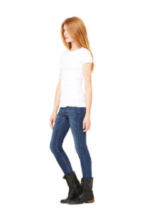 Stretch Rib | T Shirt publicitaire pour femme Blanc 2