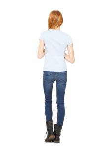 Stretch Rib | T Shirt publicitaire pour femme Bleu clair 3