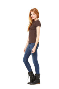 Stretch Rib | T Shirt publicitaire pour femme Chocolat 2