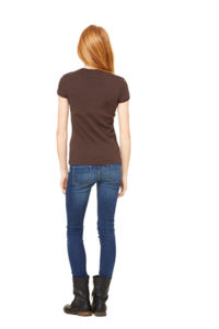Stretch Rib | T Shirt publicitaire pour femme Chocolat 3