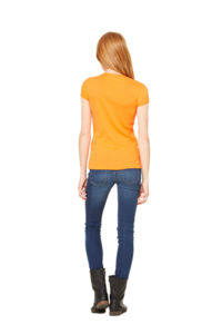 Stretch Rib | T Shirt publicitaire pour femme Orange 3
