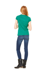Stretch Rib | T Shirt publicitaire pour femme Vert Kelly 3