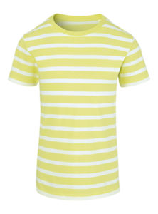 Stripes | T Shirt publicitaire pour enfant Blanc Jaune 10