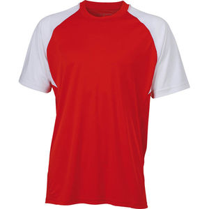Syze | T Shirt publicitaire pour homme Rouge Blanc