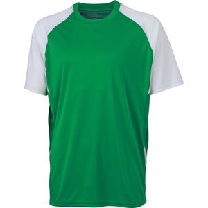 Syze | T Shirt publicitaire pour homme Vert Blanc 1